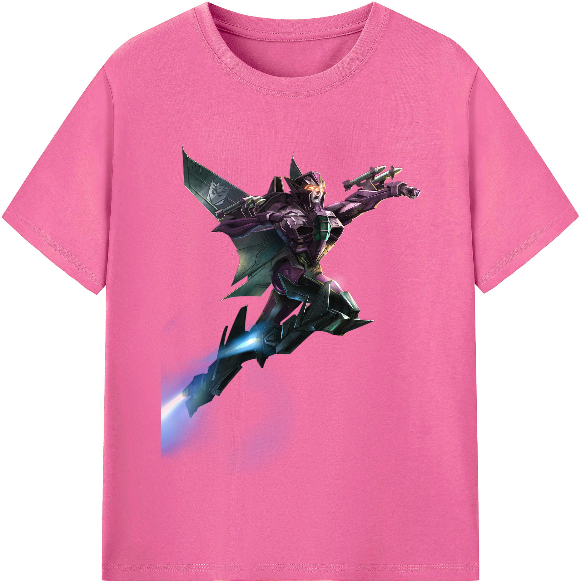 （画像用）  レディースカジュアルプリントTシャツ（綿100％）